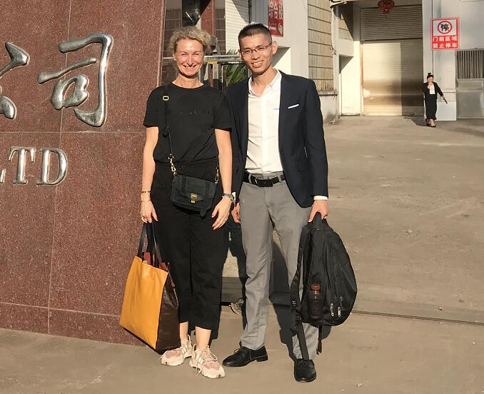 Plisse compamy of Denmark come to factory for visit